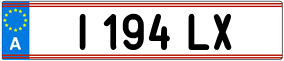 Trailer License Plate